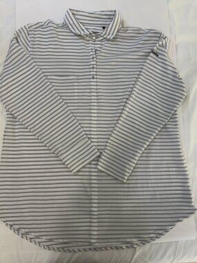 Columbia Golf Omni Wick Jewel Long Sleeve Women’s XXL White/gray 1/4 Button